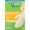 Curad Basic Care Vinyl Exam Gloves, Small/ Medium, 100 Count