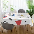 thumbnail image 3 of Yayeee Tablecloths 60" x 90" Rectangle Wrinkle Resistant Party Table Cover, Colorful Geometric, 3 of 8