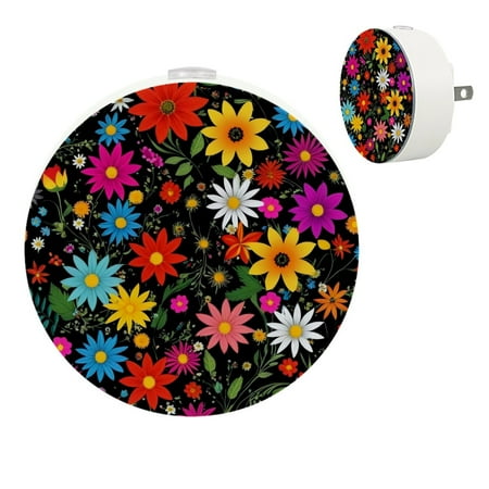 

YZUOUZY Bedside Lamps Lamps for Bedroom Small Bedside Lamps Set of 2 Abstract Funny Colorful Flowers