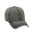 thumbnail image 1 of Superior Washed Cotton w/ Heavy Contrast Stitching Low Profile Caps, Charcoal, 1 of 1
