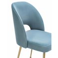 thumbnail image 2 of TOV Furniture Swell Sea Blue Velvet Chair with Gold Legs, 2 of 14