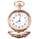 thumbnail image 1 of Reloj redondo de aleación con diamantes de imitación vintage, reloj de bolsillo de cuarzo clásico, 1 of 5