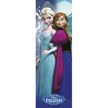 Disney's Frozen - Door Movie Poster / Print (Anna & Elsa) (Size 21" X 62")