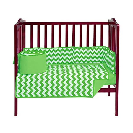 Baby Doll Bedding Chevron Mini Crib Port A Crib Bedding Set Green