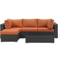 thumbnail image 2 of Modway Sojourn 5 Piece Outdoor Patio Sunbrella® Sectional Set in Canvas Tuscan, 2 of 6