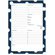 Kahootie Co™ Daily Schedule Notepad, A5 8.3" x 5.8", 50 sheets per pad, Navy (ADNPN)