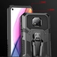 thumbnail image 6 of Military-Style Hybrid Armor Case with Integrated Belt Clip and Kickstand for Motorola Moto G Power 2021 - Black, 6 of 8