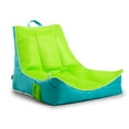 thumbnail image 3 of Big Joe Captain's Float No Inflation Needed Pool Lounger with Drink Holder, Lime/Capri Mesh, Quick Draining Fabric, 3 feet, 3 of 9