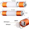 thumbnail image 3 of Luz de camping LED, 6 modos de iluminación, recargable por USB, resistente al agua, Rojo Verde, 3 of 5