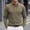 Green, variant on Men's Patchwork Henley Shirt, Contrast Shoulder Detail, Button Placket for trendy casual look Pink S