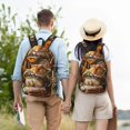thumbnail image 4 of Rateoe Modern Floral Guinea Pig Pattern Durable Canvas Backpack for Men & Women – Stylish & Lightweight – Adjustable Straps, Multiple Pockets – Fits 15-17 Inch LaptopsMedium, 4 of 5