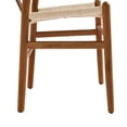 thumbnail image 6 of DYCANPO Wood Dining Chairs Set of 2, Mid Century Modern Y-Shaped Backrest, Fully Assembled, Walnut, 6 of 11