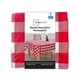 thumbnail image 1 of Mantel de Mesa Mainstays Mantel Rectangular de vinil afelpado  cuadro rojo 1.40 mt x 2.20 mt, 1 of 4