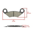 thumbnail image 2 of NEW Rear Brake Pads for Polaris Outlaw 500 2006 2007 / Predator 500 2003-2007, 2 of 3