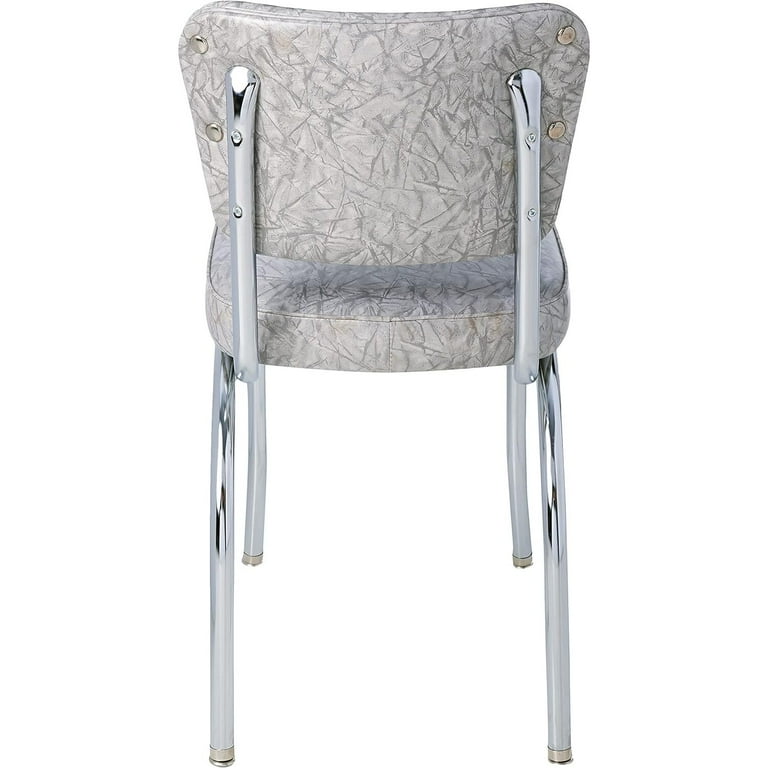 Richardson Indoor Furniture Retro Dining Chair with Cracked Ice