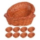 thumbnail image 4 of ColoMX 10 cestas de comida: cestas pequeñas de ratán para aperitivos, soportes ovalados para pan y cocina, recipientes tejidos para frutas, galletas y pan., 4 of 8