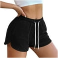 thumbnail image 2 of aidice Womens Shorts Causal Drawstring Elastic Waisted Shorts Fashion Summer Beach Shorts Solid Color, 2 of 9