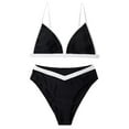 thumbnail image 6 of Baqcunre High-Cut & High-Waisted Bikini Sets for Women: Seductive Two-Piece Swimwear, 1 Pc Swimsuit Black 2XL, 6 of 6