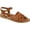 Tan, variant on Journee Womens Kimmie Ankle Strap Flat Sandals