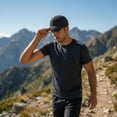 thumbnail image 6 of Lightweight Quick Dry Baseball Cap for Men Women, Breathable Outdoor Sports Hat, Adjustable Comfort Casual Sun Cap, Headwear for Running, Camping, Walking, Travel and Daily UV Protection Black, 6 of 7