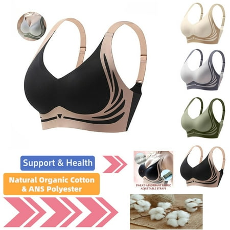Divhosrg Caralush Fitting Bra  Lushfitting Powerful Push-up Seamless Bra  Seamless Bra Top  2025 Womens Bras No Underwire Full Support Black M