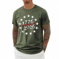 thumbnail image 4 of 250Th Anniversary Usa Shirt Men's T Shirts Graphic T Shirts Men's Casual Short Sleeve T Shirt Comfortable Breathable Tee for Daily Wear Couples Matching Outfit, 4 of 4