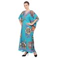 thumbnail image 6 of Miss Lavish London Kaftan Dress Summer Women's Caftans Long Maxi Style Dresses One Size [145-Teal], 6 of 6