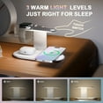thumbnail image 6 of 4 in 1 Charging Station,MagSafe Wireless Charger with Three Level soft Night Light 15W Max Fast Charging for iPhone 17 16 15 14 13 12,for iWatch Series for AirPods,USB-C Charger Included,White, 6 of 10