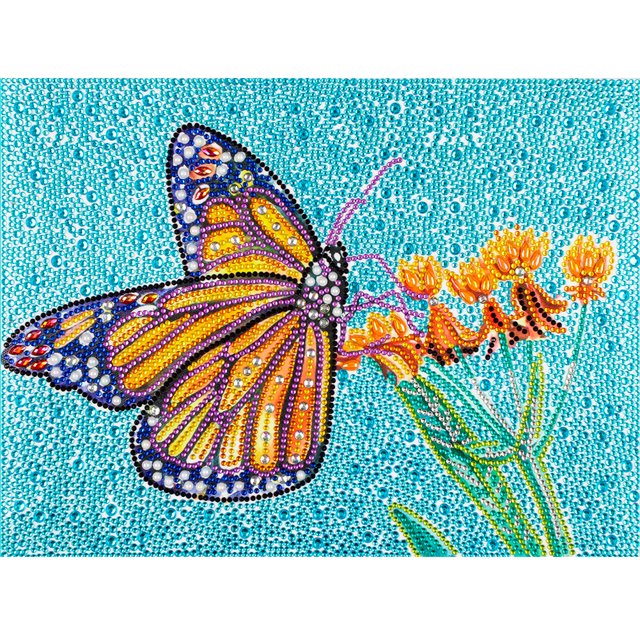 Cuadros Decorativos Kit de mariposa de mosaico 5D DIY pintura de diamante de taladro de cristal de forma especial completa Ehuebsd Nuevos Originales