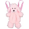 Backpet Plush Animal Poodle Backpack, Pink