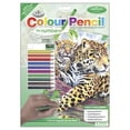 thumbnail image 1 of Royal & Langnickel Color Pencil By Number Kit 8.75"X11.75"-Jaguar Family - CPBNK-10, 1 of 2