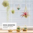 thumbnail image 2 of 5 Pcs Metal Brackets Air Plant Holder Air Planter Tillandsia Plant Holder Desktop Geometric Decor, 2 of 3