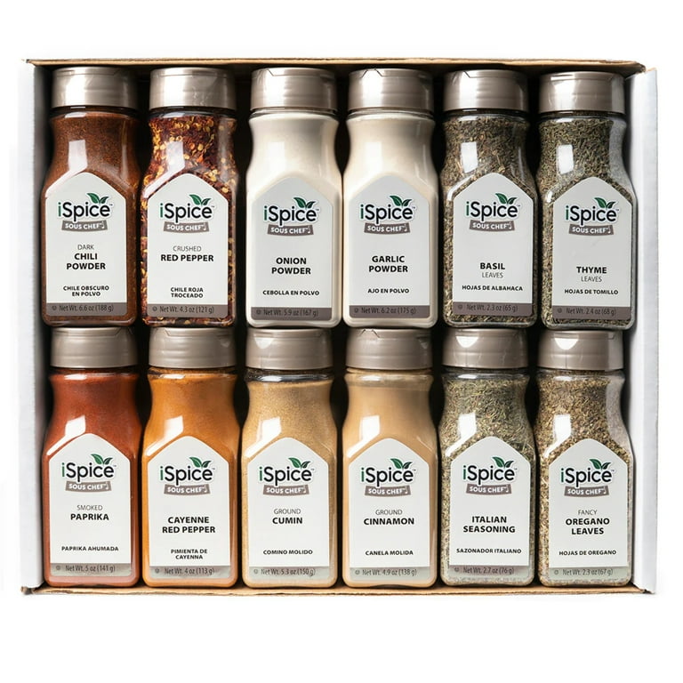 iSpice, 7 Pack of Spice and Herbs, Savory, Mixed Spices Seasonings Gift  Set