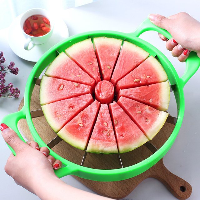 YIWUMI Sharp Apple Slicer and Core, Fruit Watermelon Melon Cantaloupe Stainless Steel Cutter Slicer Kitchen Tools