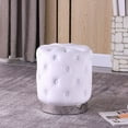 thumbnail image 2 of Jacobson Tufted Velvet Black Accent Ottoman, 2 of 4