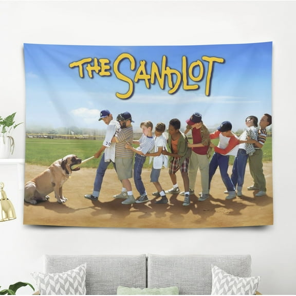 The Sandlot-Theme Anti-pilling Tapestry Gift Wall Hanging Backdrop for Room Bedroom Girls Fans Background Banner Party Birthday Supplies Decor59"×39"(150cm*100cm)