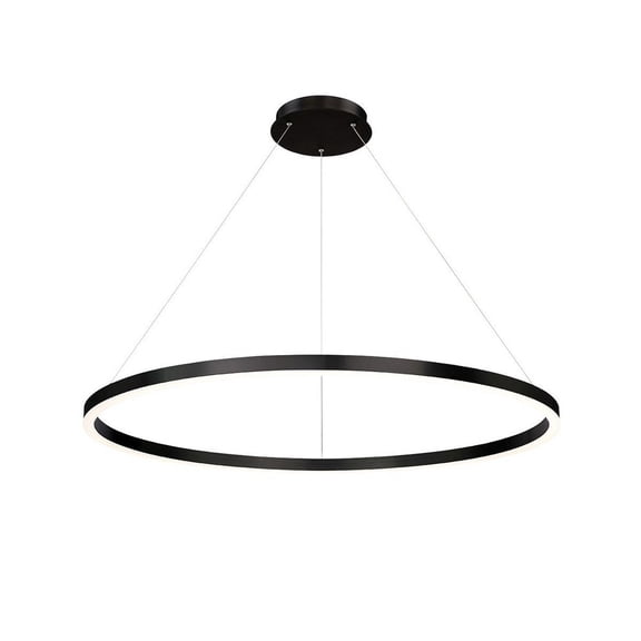 31472-021 Eurofase Lighting Spunto - 47.25 Inch 72W 1 LED Medium Pendant-Matte Black Finish