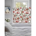 thumbnail image 3 of Red Mushrooms Living Room Curtains 2 Panel, Maple Leaves Plants Country Botanical Cafe Window Treatment, Farmhouse Bedroom Bathroom Kitchen Curtains Drapes 104"x45", 3 of 6