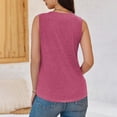 thumbnail image 6 of GERsome Summer Tank Tops for Women V Neck Sleeveless Loose Fit Tank Tunic Blouse Solid Color Business Trendy Dressy Work Tee Shirts S-2XL, 6 of 8