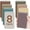 B.Neutral, variant on Pocket Small Notebook 3" x 5", Set of 8 Mini Little Spiral Notebook, Nursing Notepad, Perfect for Work, School, Office, Nurse, Travel - Bright