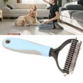 thumbnail image 1 of Peine Para Quitar El Pelo De Mascotas, Cepillo Para Quitar Pelos De Mascotas De Acero Inoxidable Y PP, Práctico Para Quitar El Pelo Enredado Para El Hogar, Para Perros Medianos Y, 1 of 7