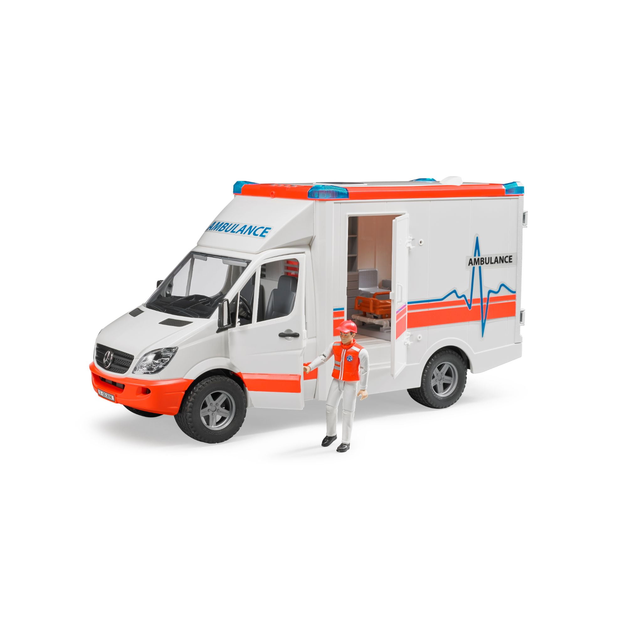 bruder mb sprinter ambulance with driver