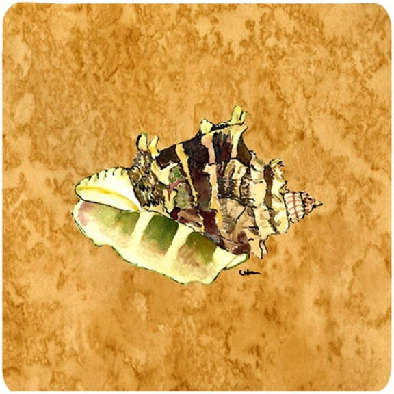 Shells Foam Coasters - Set Of 4, 3.5 x 3.5 In.