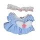 thumbnail image 3 of Vestido de princesa para muñeca de peluche, mono de muñeca, falda con mangas abullonadas, crea tus propias muñecas azul, 3 of 9
