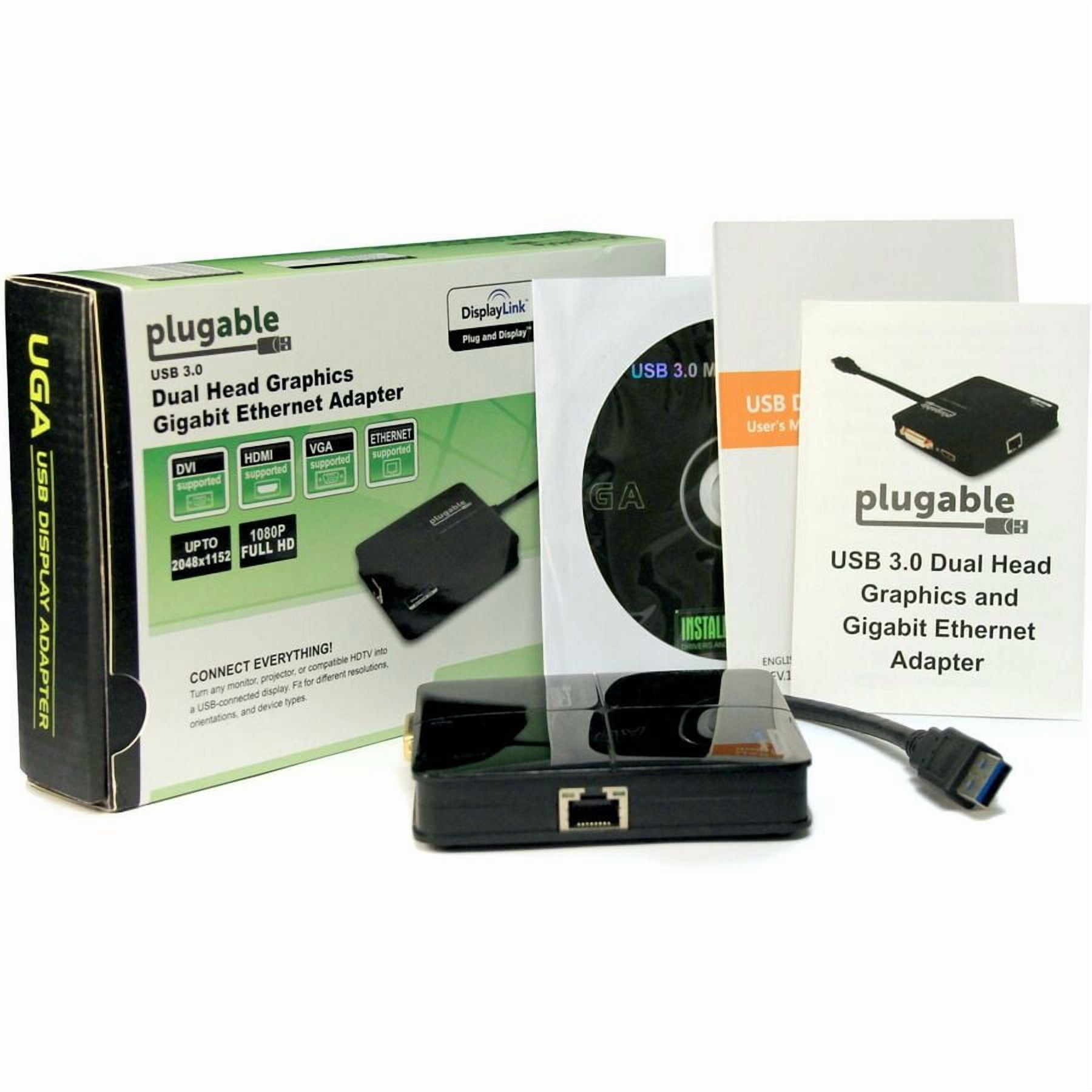 Plugable USB 3.0 Universal Mini Laptop Docking Station for Windows and Mac