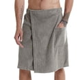 thumbnail image 2 of Toalla de baño, toalla de playa, toalla de baño para hombre, bata de baño con bolsillo, toalla de baño, 2 of 6