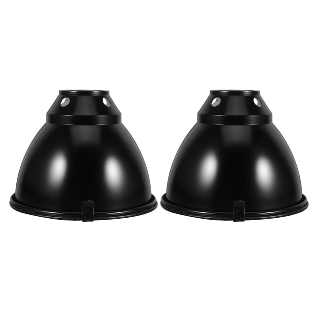 FESTFENDS 2Jgo Protector De Térmica Para Reptiles Con Reflector Eficiente En Inoxidable Negro