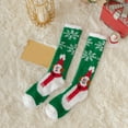 thumbnail image 6 of Gumesh Women's Fuzzy Christmas Socks , Thick Fleece Non-Slip Grip Bottom, Holiday Themed Crew Socks for Winter & Fall, 6 of 6