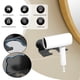 thumbnail image 4 of Organizador de herramientas para el cabello de pared | Instalación sin taladro con adhesivo | Almacenamiento para baño y armario para secador de pelo, plancha, rizador y cepillos | Cesta de plástico, 4 of 7