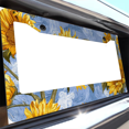 thumbnail image 6 of 1 Pcs Sunflowers Painting License Plate Frame, License Plate Cover for Car Decorative Parts, Aluminum License Plate Bracket Holder Rust-Proof Weather-Proof for US Standard Car, 6 of 9